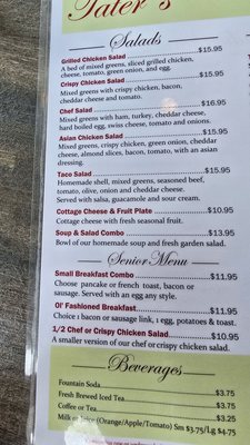 Menu photo 2 Tater's Cafe Dallas, OR