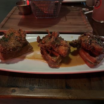 Finney's Crafthouse - Goleta - Chicken and waffle bites - New American Near Me - Goleta, California Finney's Crafthouse - Goleta - Chicken and waffle bites - New American Near Me - Goleta, California