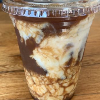 Milkweed - Coffee - vanilla iced latte with oat milk - New American Near Me - Boston, Massachusetts