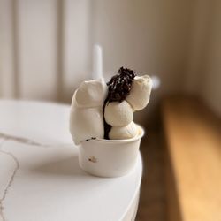 Lunada Creamery - Marshmallow and Vanilla custard with the Hazelnut Crunchy Spread