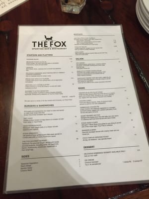 Menu photo 5 The Fox Sporting Bar & Restaurant Auckland, AUK Menu photo 5 The Fox Sporting Bar & Restaurant Auckland, AUK