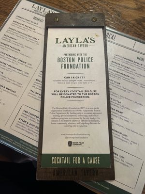 Menu photo 1 Layla's American Tavern Boston, MA Menu photo 1 Layla's American Tavern Boston, MA