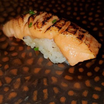 Aiko - Saketoro Aburi- seared salmon belly. DELICIOUS! - Japanese Near Me - Houston, Texas