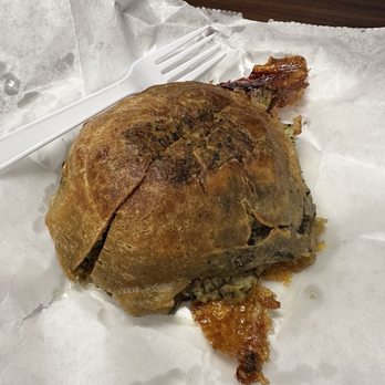 Maccabee's Kosher Deli - Spinach knish fresh from the oven - Delis Near Me - Des Moines, Iowa