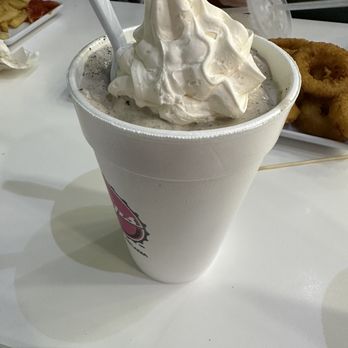 Pops - Cookies and Cream Milkshake- tasty! - Burgers Near Me - Arcadia, Oklahoma Pops - Cookies and Cream Milkshake- tasty! - Burgers Near Me - Arcadia, Oklahoma