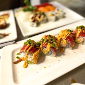 Ru San's - a plate of sushi rolls - Sushi Bars Near Me - Charlotte, North Carolina Ru San's - a plate of sushi rolls - Sushi Bars Near Me - Charlotte, North Carolina