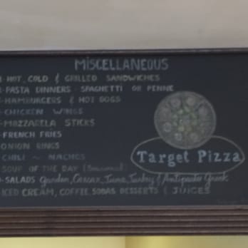 Target Pizza - Menu as of May 21, 2016 - Pizza Near Me - West Roxbury, Massachusetts Target Pizza - Menu as of May 21, 2016 - Pizza Near Me - West Roxbury, Massachusetts