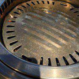 Black sanitizing water to clean the grills yummmmm!