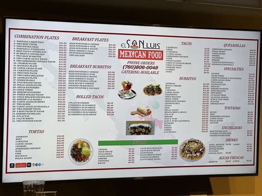 Menu photo 8 San Luis Mexican Food Oceanside, CA