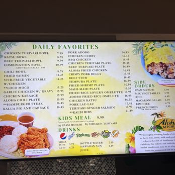 Aloha Kitchen - Daily favorites menu - Hawaiian Near Me - Las Vegas, Nevada Aloha Kitchen - Daily favorites menu - Hawaiian Near Me - Las Vegas, Nevada