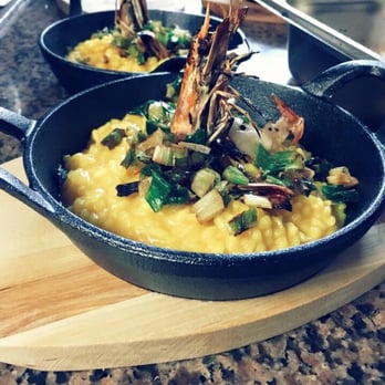Al Dente - Risotto met gamba's en safran - Italian Near Me - Antwerp, VAN