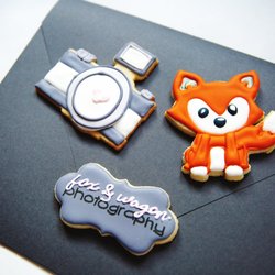 Squishiebaby Sweets - She made these three custom cookies for my business - Fox & Wagon Photography