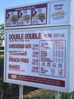 Menu photo 1 In-N-Out Burger Vacaville, CA Menu photo 1 In-N-Out Burger Vacaville, CA
