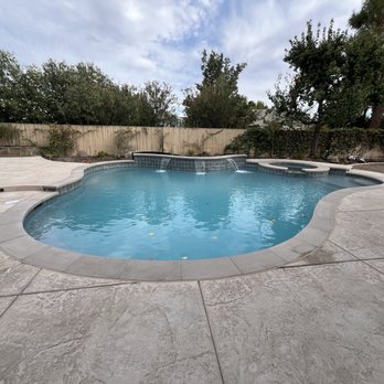 Aqua Gunite - Davis Sandstone coping turned out great: Western Precast, Livermore, CA - Pool & Hot Tub Service Near Me - Livermore, California