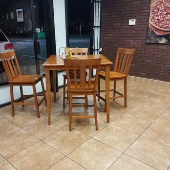 Italian Express Pizzeria - 2 sets of nice wooden durable tables. This is just one set in the photo. - Pizza Near Me - Houston, Texas Italian Express Pizzeria - 2 sets of nice wooden durable tables. This is just one set in the photo. - Pizza Near Me - Houston, Texas