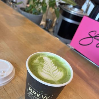 BREW - Matcha Latte (12oz) - Coffee & Tea Near Me - Cary, North Carolina