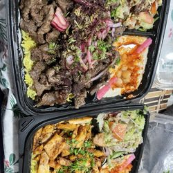 Tabbouleh Mediterranean Restaurant & Grill - Chicken Shawarma Combo and Beef Shawarma Combo
