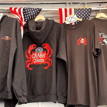 Crabby Jerry's - a variety of t - shirts - Seafood Near Me - Greenport, New York Crabby Jerry's - a variety of t - shirts - Seafood Near Me - Greenport, New York
