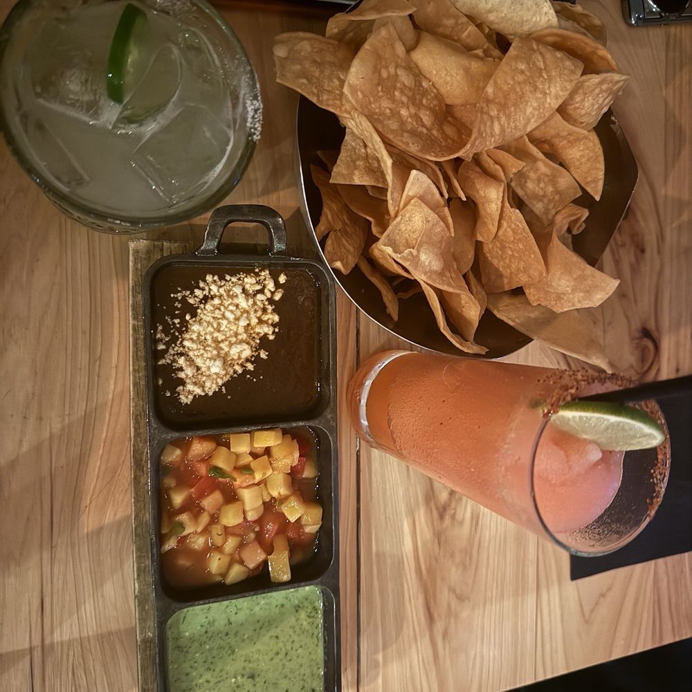 Nachos and dips Nachos and dips