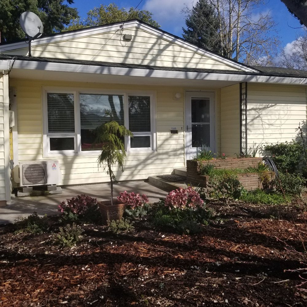 EK Concrete & Construction - Best I have of the old porch and yard, before changes. There was thin concrete and many cracks - Masonry/Concrete Near Me - Portland, Oregon