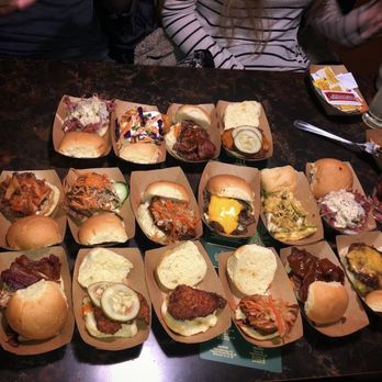 Green Dot Stables - Corned beef, cheeseburger, bbq bacon, Korean, fish fry, buffalo chicken, hot brown, fried chicken, & tofu banh mi! - Bars Near Me - Detroit, Michigan