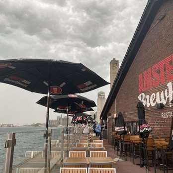 Amsterdam BrewHouse - View from the upstairs patio before a storm. - Breweries Near Me - Toronto, Ontario