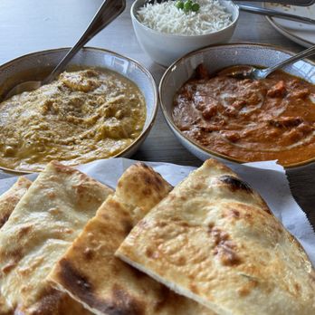 Noor Indian Fusion Kitchen - Malabar shrimp, chicken tikka masala and plain nan - Indian Near Me - Berkeley, California Noor Indian Fusion Kitchen - Malabar shrimp, chicken tikka masala and plain nan - Indian Near Me - Berkeley, California