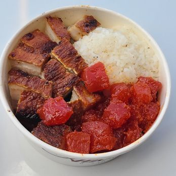 Alicia's Market - Roasted Pork with Wasabi Masago Ahi Tuna - Grocery Near Me - Honolulu, Hawaii Alicia's Market - Roasted Pork with Wasabi Masago Ahi Tuna - Grocery Near Me - Honolulu, Hawaii