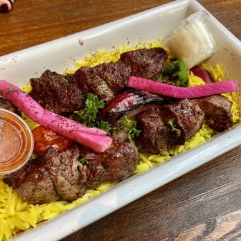 Mazra - Double Kebab Plate - lamb - Middle Eastern Near Me - San Bruno, California