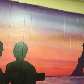 Au Bon Lieu - Mural on the wall - French Near Me - Hershey, Pennsylvania Au Bon Lieu - Mural on the wall - French Near Me - Hershey, Pennsylvania