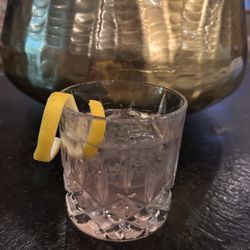 Featured Gin cocktail on the cocktail menu