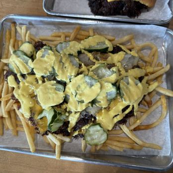 Hammer Burger - Hammer Fries with well done grilled onions extra - Burgers Near Me - Santa Ana, California Hammer Burger - Hammer Fries with well done grilled onions extra - Burgers Near Me - Santa Ana, California