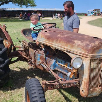 Rockberry Ranch - Large open area for picnicking, corn hole as well as big pirate ship play area for kids. - Pick Your Own Farms Near Me - Poteet, Texas