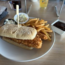 Off Shore Bar & Grill - Walleye sandwich w/ fries