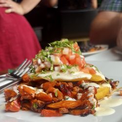 Juan More Taco - For dinner- summer corn cakes with vegan Al pastor