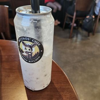 Mythos Chef - Got this blueberry boba milk tea I thought. It was like a yogurt drink instead....kind of off-putting - Asian Fusion Near Me - Riverside, California Mythos Chef - Got this blueberry boba milk tea I thought. It was like a yogurt drink instead....kind of off-putting - Asian Fusion Near Me - Riverside, California