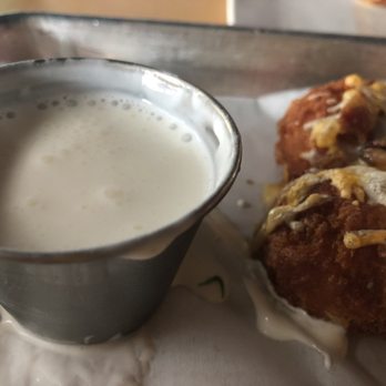 Bodega - Sauce for tater tots is just thinned sour cream - weird! - New American Near Me - Columbus, Ohio Bodega - Sauce for tater tots is just thinned sour cream - weird! - New American Near Me - Columbus, Ohio