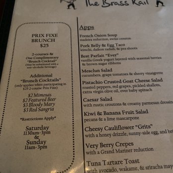 The Brass Rail Hoboken - Prix Fixe Brunch $25 - New American Near Me - Hoboken, New Jersey The Brass Rail Hoboken - Prix Fixe Brunch $25 - New American Near Me - Hoboken, New Jersey