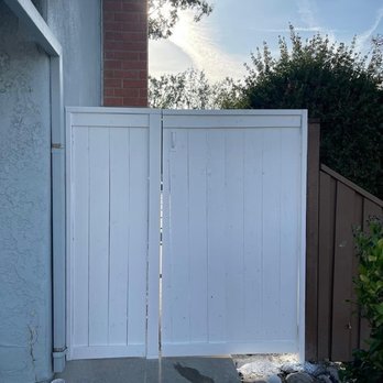 Harvest Remodeling Services - Built new right front gate. Primed and painted. - Painters Near Me