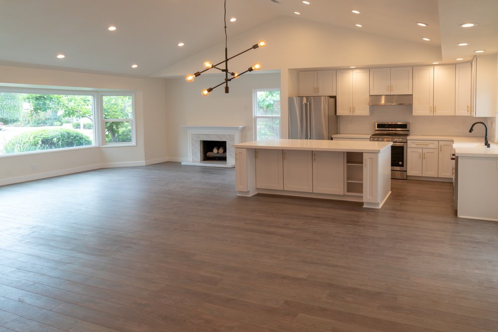 Whole House Remodel Removed The Bearing Dividing Wall And Created