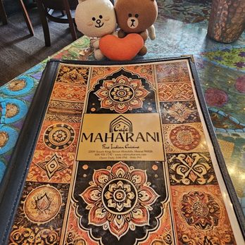 Cafe Maharani - Menu cover - Indian Near Me - Honolulu, Hawaii