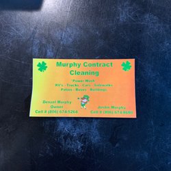 Murphy Contract Cleaning - Business Card