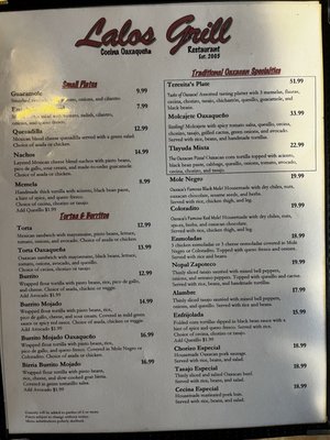 Menu photo 2 Lalos Grill Restaurant Inglewood, CA Menu photo 2 Lalos Grill Restaurant Inglewood, CA