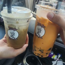 Banna coffee and Thai tea