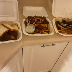 Terrell's Eat The Bone BBQ - All plates.
