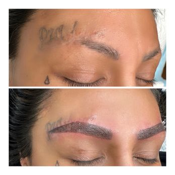 Timeless Beauty By Nicole - Micro-shade created brow on old scar that didn't allow hair regrowth. beautiful transformation. - Permanent Makeup Near Me - Rancho Cucamonga, California Timeless Beauty By Nicole - Micro-shade created brow on old scar that didn't allow hair regrowth. beautiful transformation. - Permanent Makeup Near Me - Rancho Cucamonga, California