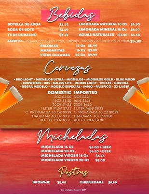 Menu photo 3 La Malquerida San Luis, AZ