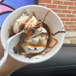 Chocolate chip cookie dough with Carmel and chocolate