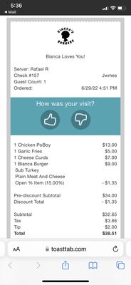 Bianca's Burgers by null