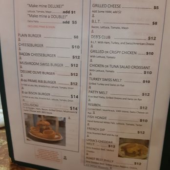 Lydia's down home cooking - a menu for lunch - American Near Me - Bridgman, Michigan